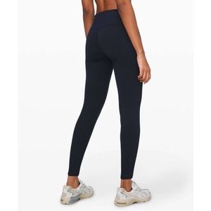 lululemon athletica Wunder Under HR Tight 28" Lounge Cozy Size 6 True Navy Pants